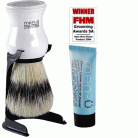 Barbiere pure bristle shaving brush & stand