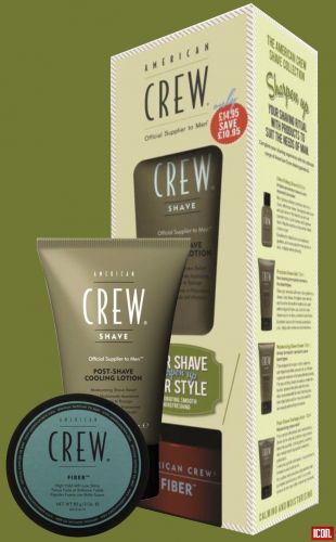 American Crew Style/Shave Pack - Fiber & Post Shave Cooling Lotion