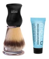 Premier synthetic bristle shaving brush & stand